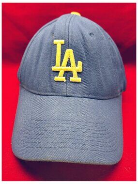 Vintage LA Dodgers Ball Cap Blue One Size Adjustable Well Worn